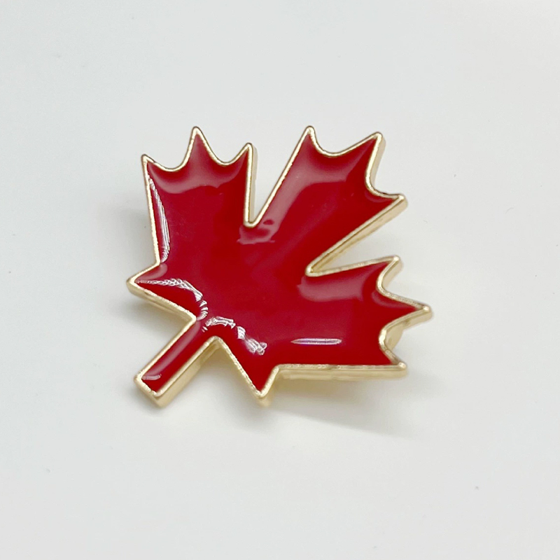 Women'S Accessories Canada - Enameled Red Maple Brooches Canada National