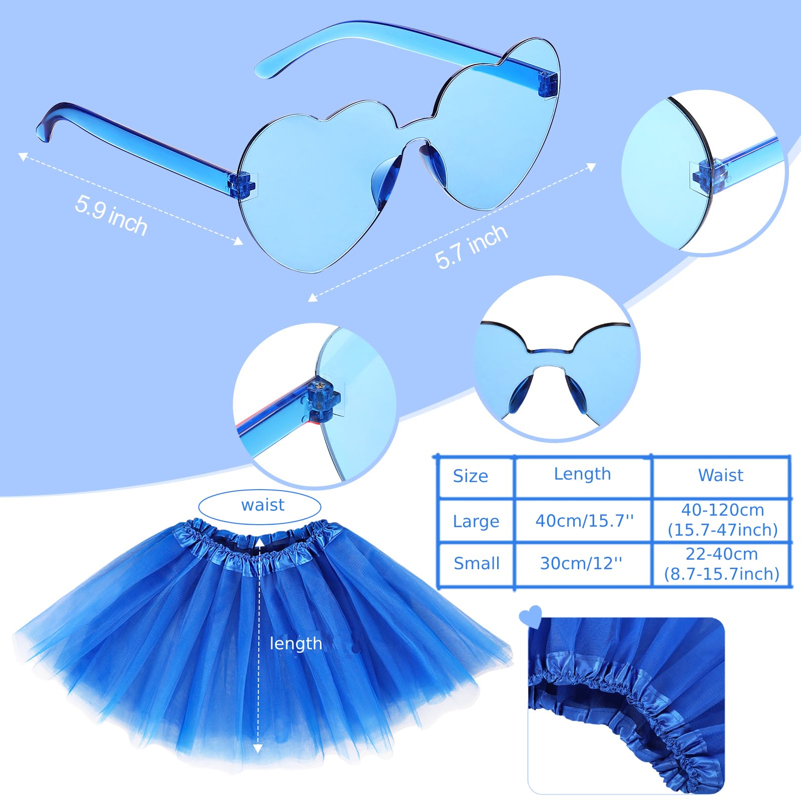 Women Tutu Costume Set Include - Layered Necklace Set recension och pris