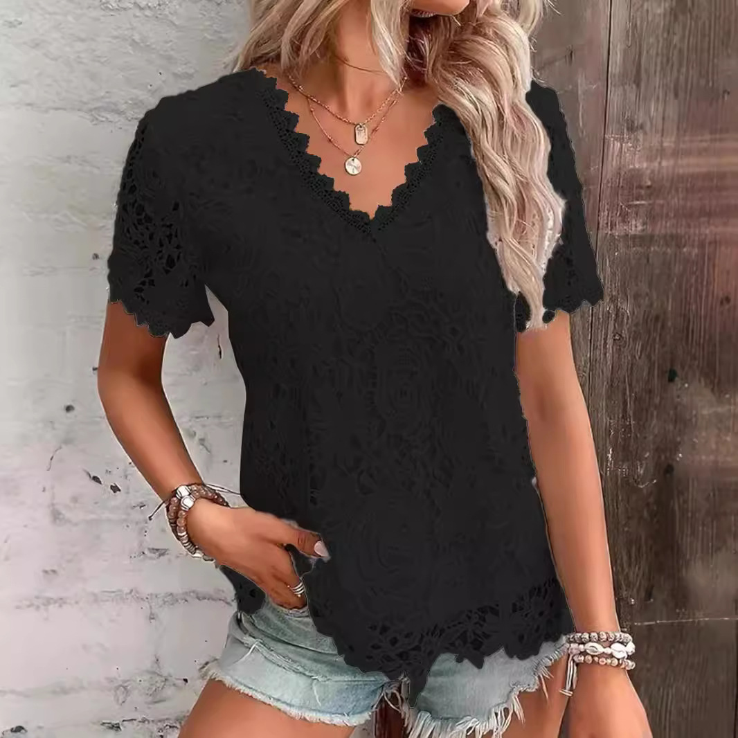 Summer Women's Shirt White Sho - Layered Necklace Set recension och pris