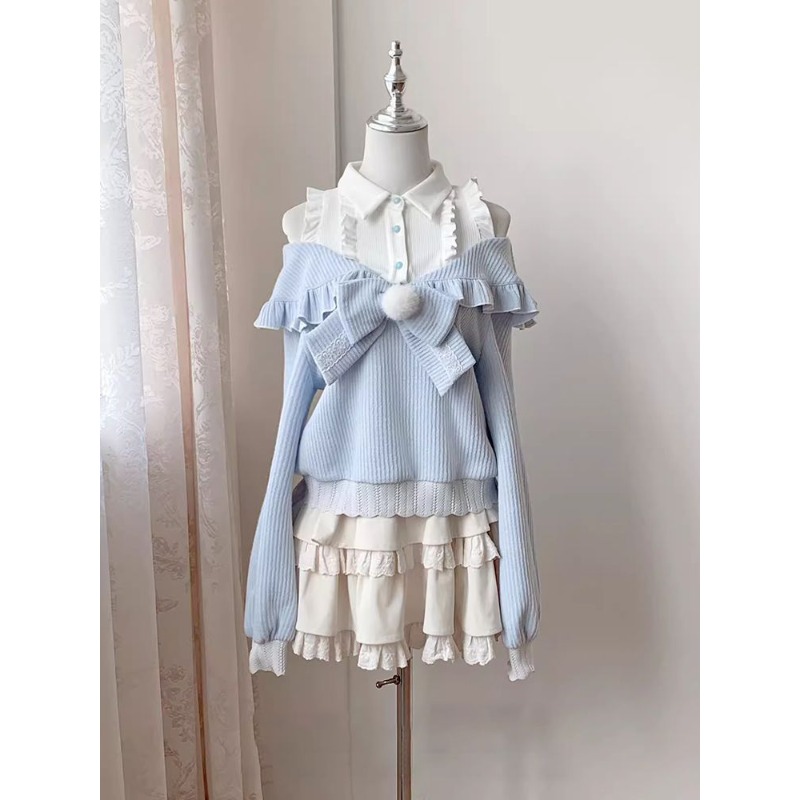Kawaii Soft Girl Lolita 2 Piec - Layered Necklace Set recension och pris