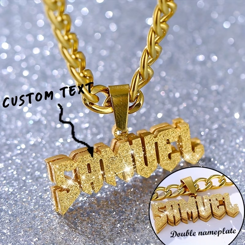 Custom Name Double Layer Neckl - Layered Necklace Set recension och pris