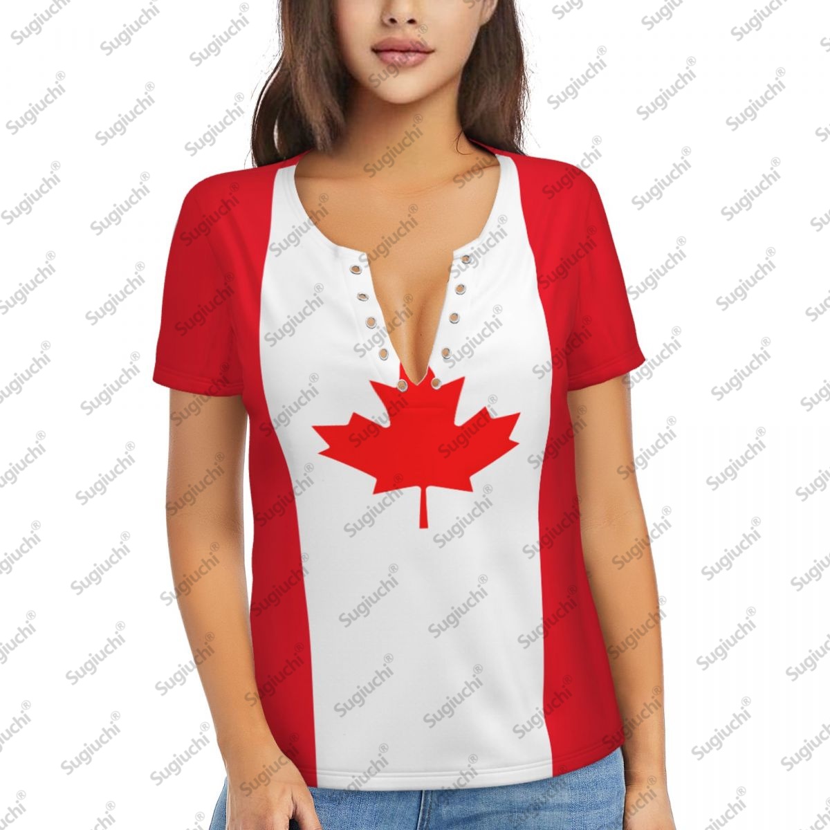 2025 Canada Flag Sexy Deep V N - Women'S Accessories Canada recension och pris