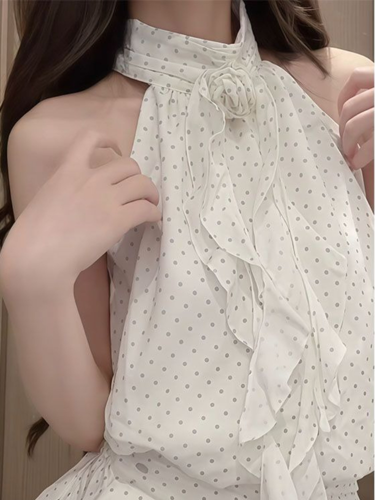 French Sweet Polka Dot 2 Piece - Layered Necklace Set recension och pris
