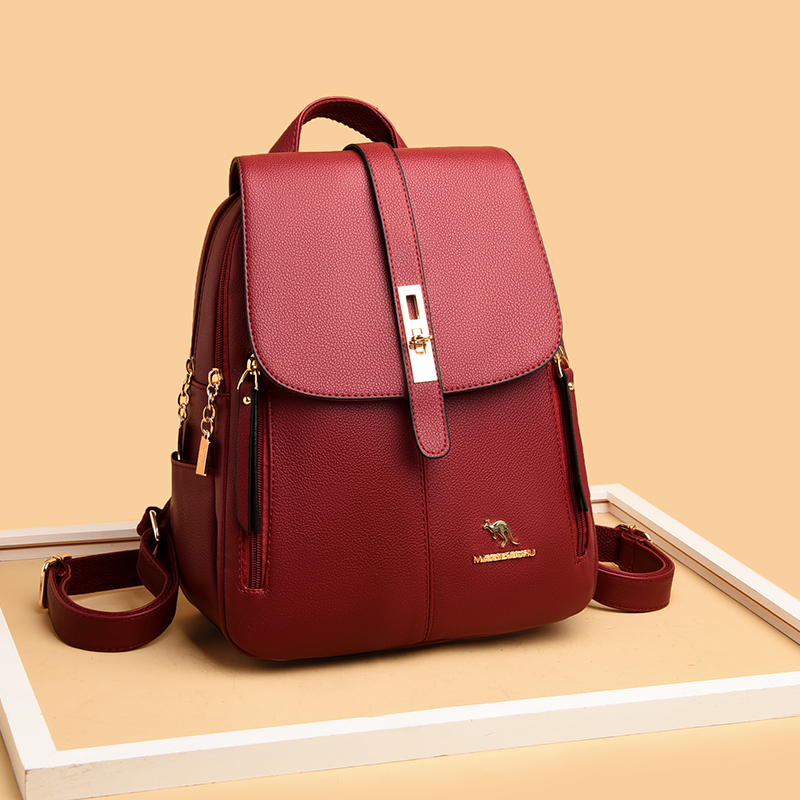 Luxury Women Leather Backpacks - Women Electronic Accessories recension och pris