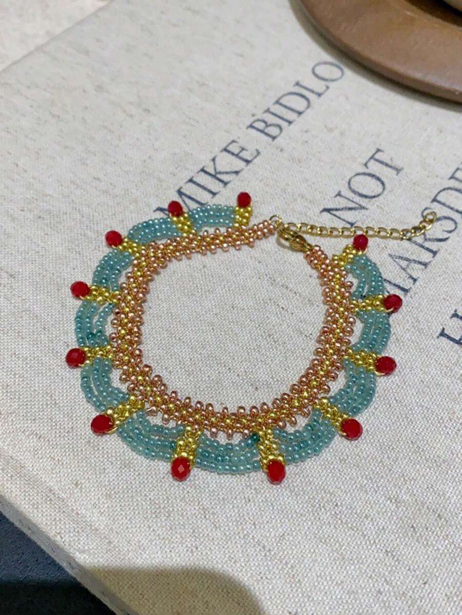 Handmade Multi-Layer Beaded Br - Layered Necklace Set recension och pris