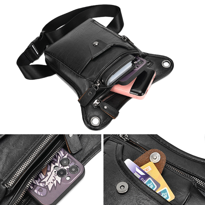 Vintage Pu Leather Waist Pack  - Women Electronic Accessories recension och pris
