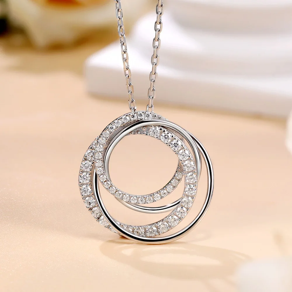 M-JAJA Moissanite Pendant Neck - Layered Necklace Set recension och pris