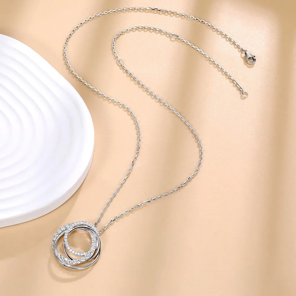 M-JAJA Moissanite Pendant Neck - Layered Necklace Set recension och pris