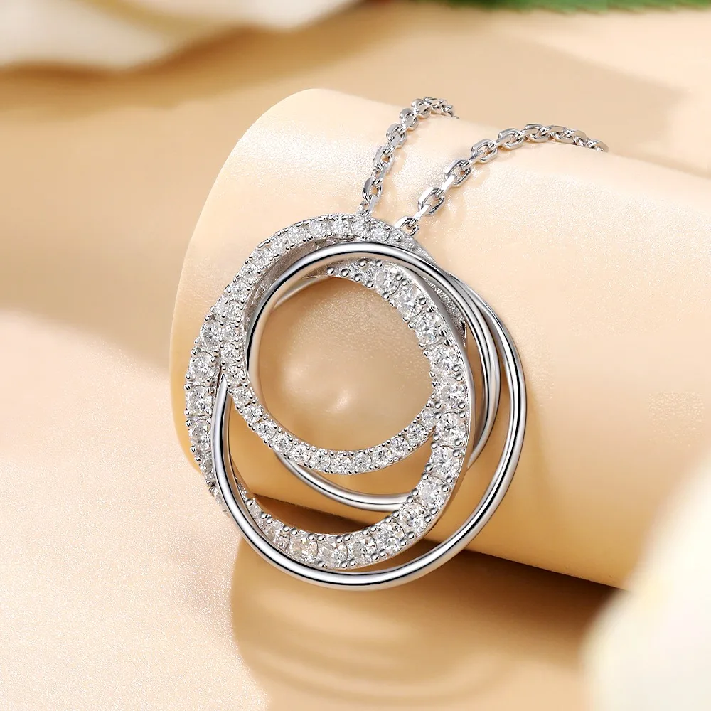 M-JAJA Moissanite Pendant Neck - Layered Necklace Set recension och pris